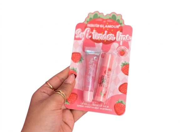 LIP BAL MÁGICO Y GLOSS FRESA 
