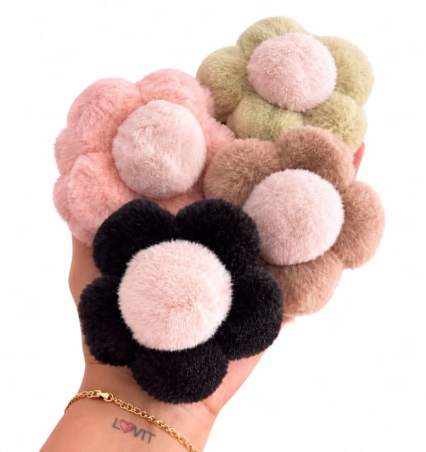 PINZA FLOR PELUCHE
