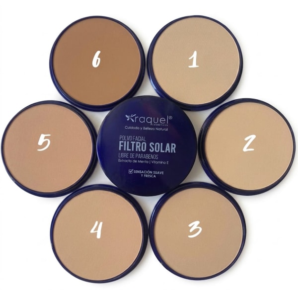 POLVO COMPACTO CON FILTRO SOLAR RAQUEL 