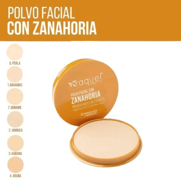 POLVO COMPACTO CON ZANAHORIA RAQUEL 