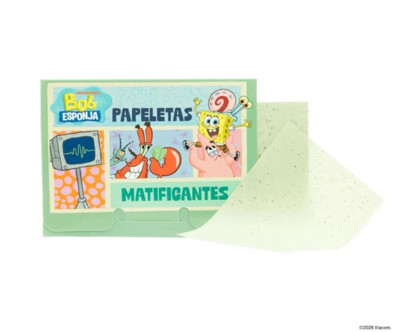 PAPELETAS ANTI GRASA X100 BOB ESPONJA X TRENDY
