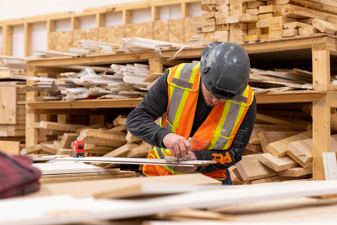 Carpenter at work