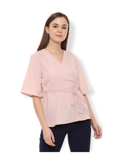 Van Heusen Pink Regular Fit Top Price in India