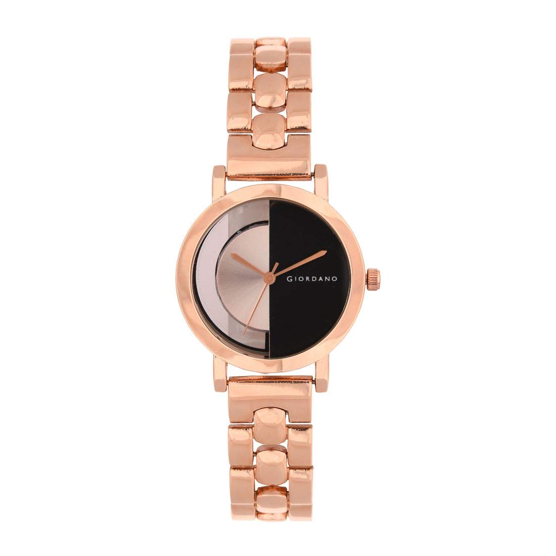 Giordano Analog Black/Rose Gold Dial Women's Watch Price in India