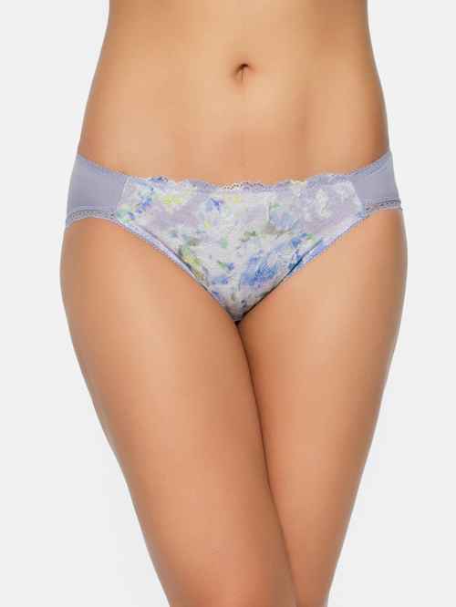 Wacoal Grey Printed Wacoal Bikini Panty Price in India