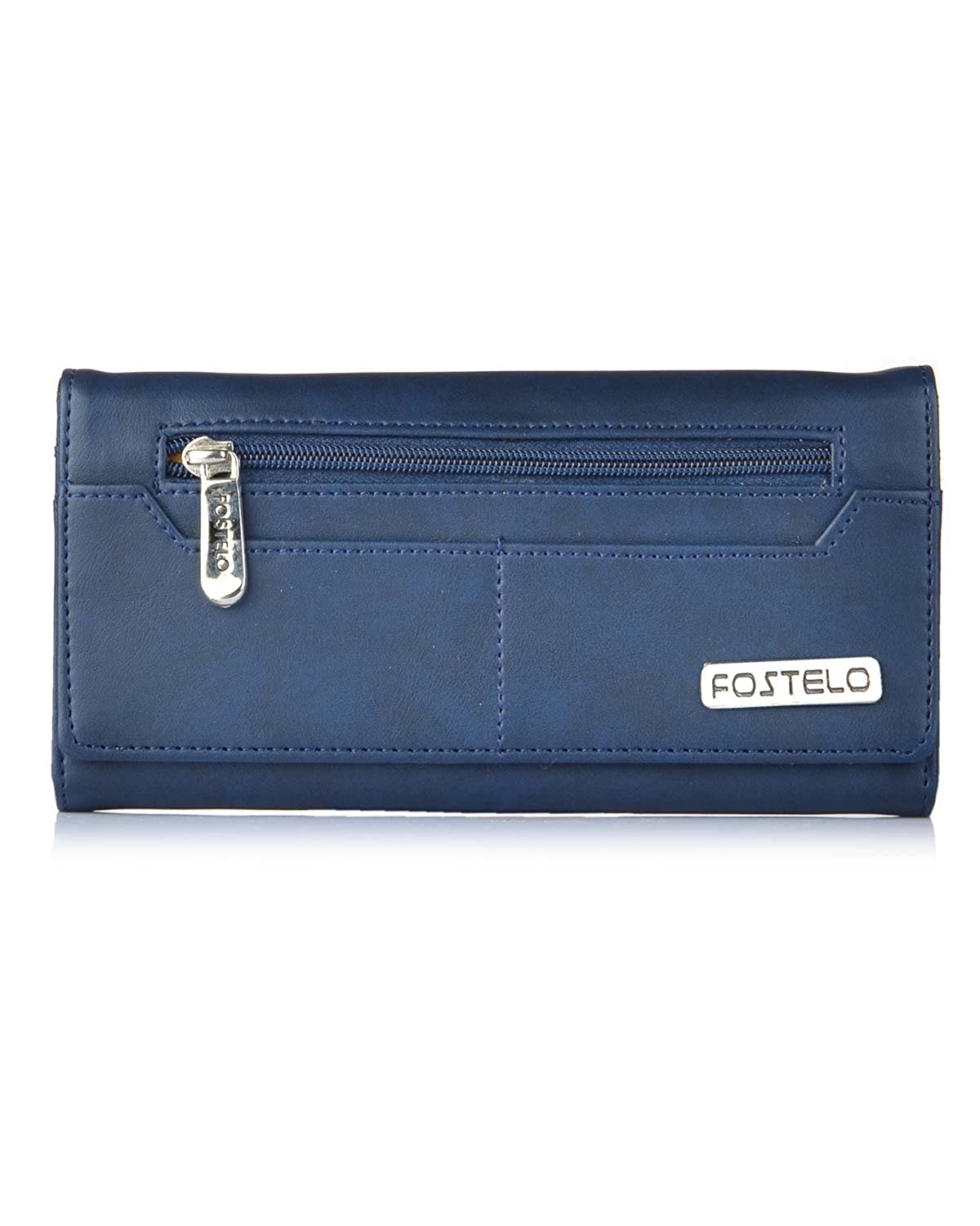 Fostelo Women's Versatile Two Fold Wallet (Blue) Price in India