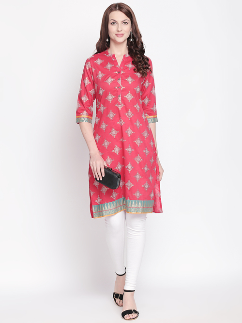 Rangmanch by Pantaloons Coral Printed Kurta Price in India