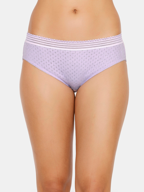 Zivame Lavender Printed Hipster Panty Price in India