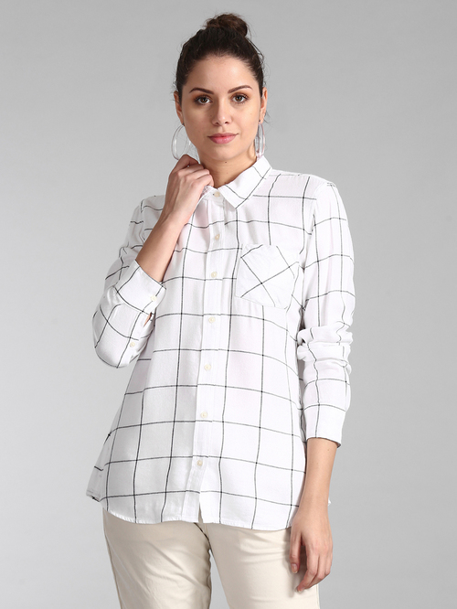 GAP White Checks Shirt Price in India