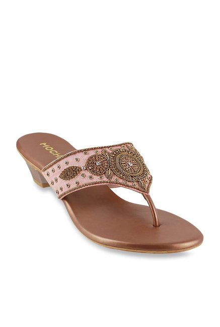 Mochi Peach Thong Sandals Price in India