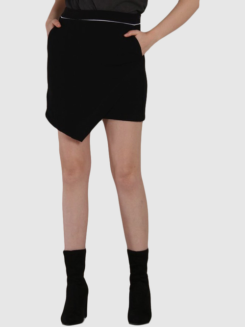Ms Taken Black Regular Fit Skirt Price in India