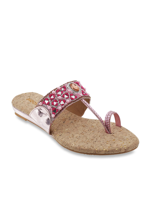 Mochi Pink Toe Ring Sandals Price in India