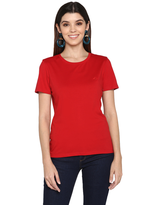 Mode By Red Tape Red T-Shirt Price in India