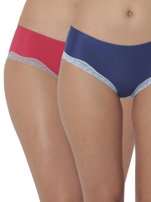 Triumph Multicolor Stretty Lace Hipster Brief - Pack Of 2 Price in India