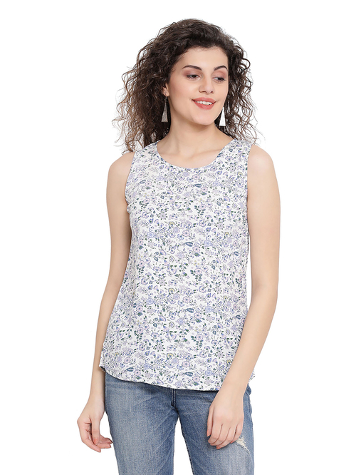 Oxolloxo Multicolor Floral Print Fashion Wallflower Top Price in India