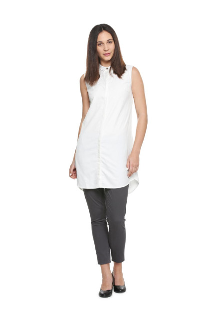 Solly by Allen Solly White Regular Fit Tunic Price in India