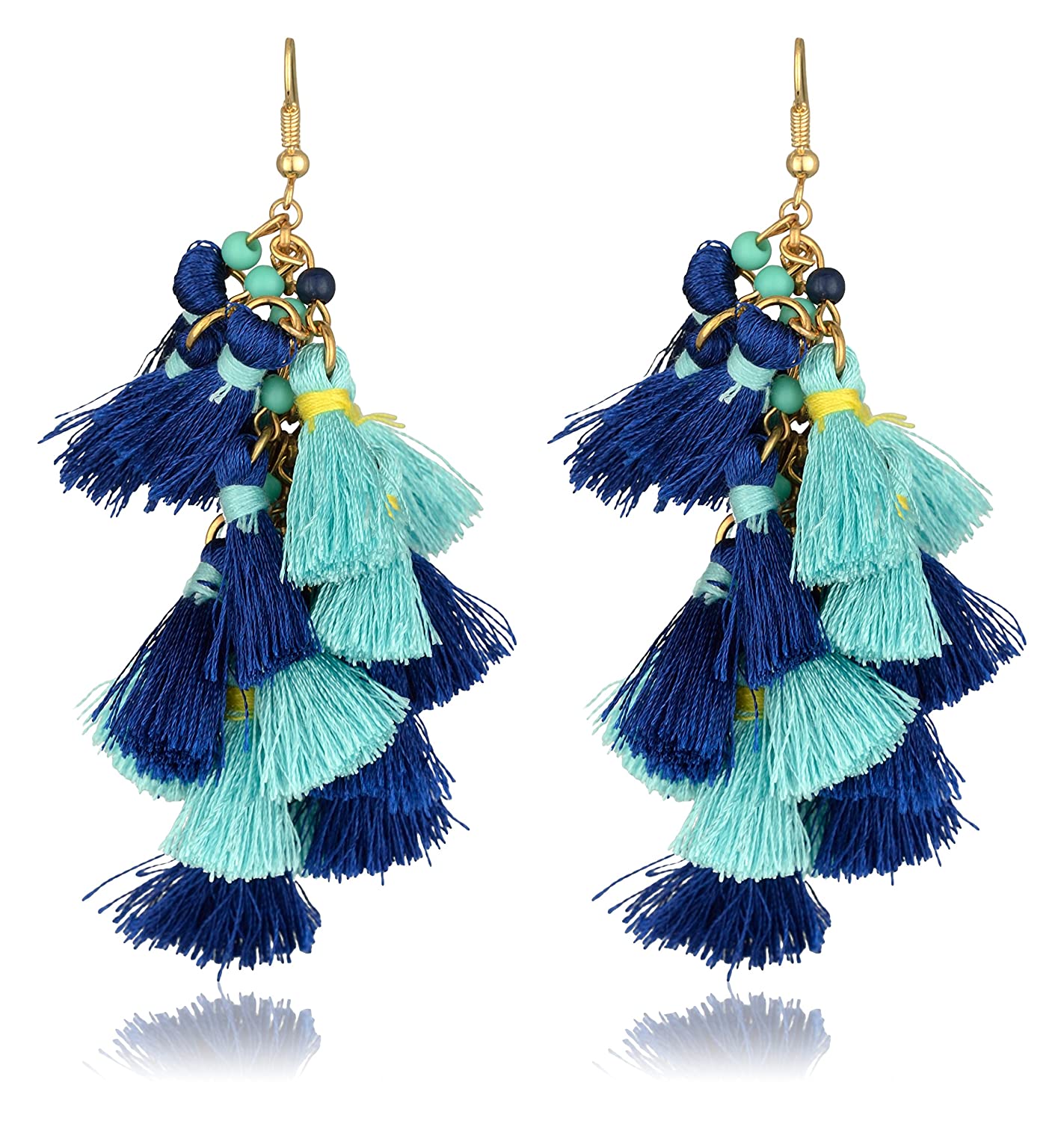 Access-o-risingg Drop Earrings for Women (Blue) (Earring074) Price in India