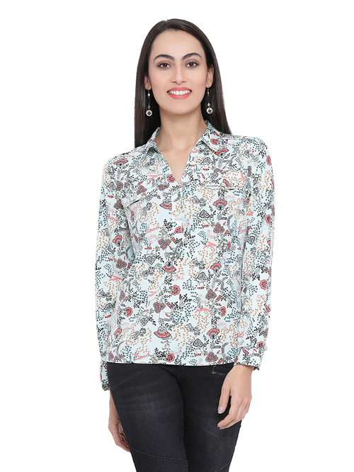 Oxolloxo Multicolor Floral Print Stella Top Price in India