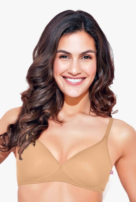 Enamor Beige Non Wired Padded T-Shirt Bra Price in India