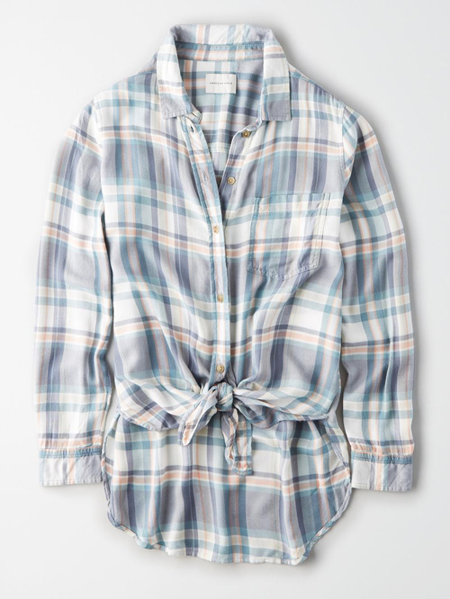 American Eagle Outfitters Blue Check Shirt Price in India