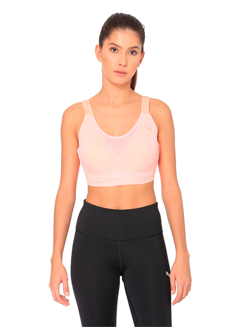 Puma Peach Non Wired Full Coverage Sports Bra Price in India