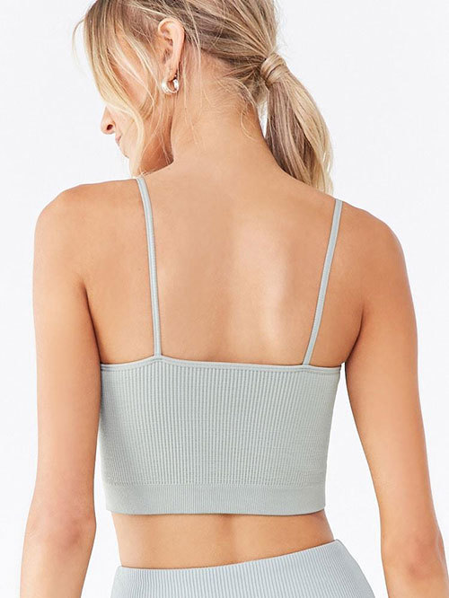 Forever 21 Mint Striped Sports Bra Price in India