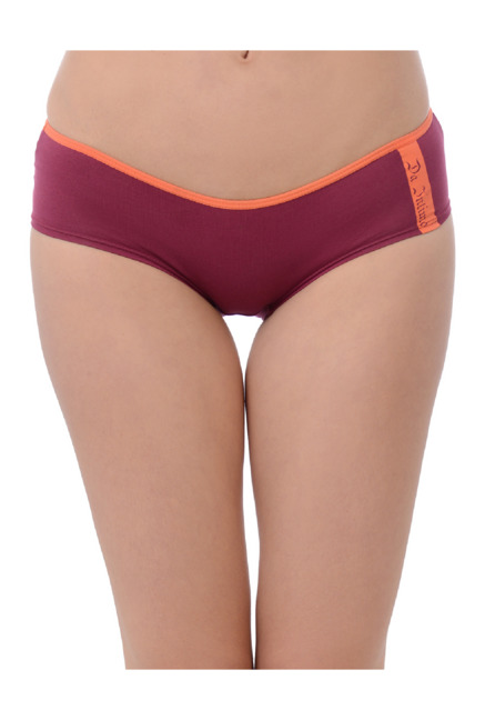 Da Intimo Maroon Cotton Hipster Panty Price in India