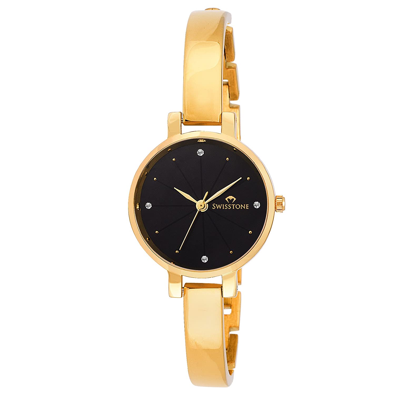 SWISSTONE Analogue Women's Watch (Black Dial) Price in India