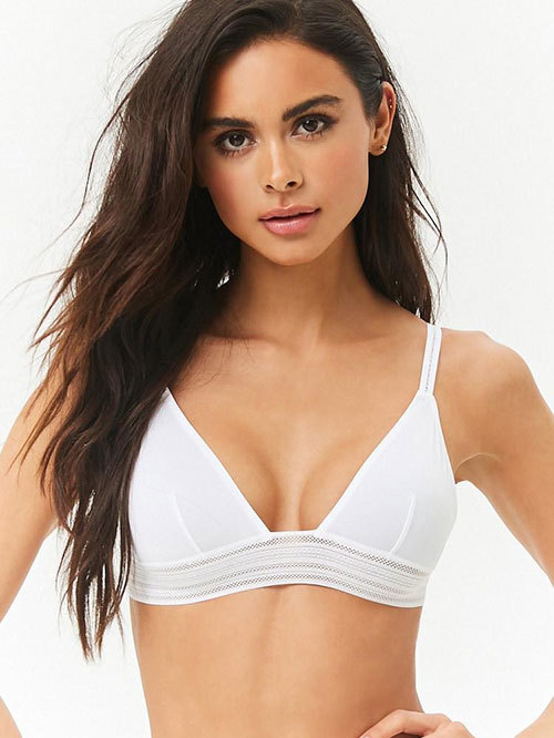 Forever 21 Ivory Non-Wired Bralette Bra Price in India