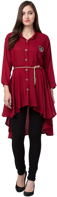 Women High Low Red Dress Price in India