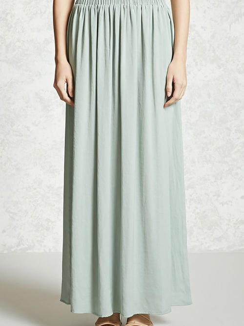 Forever 21 Sage Maxi Skirt Price in India