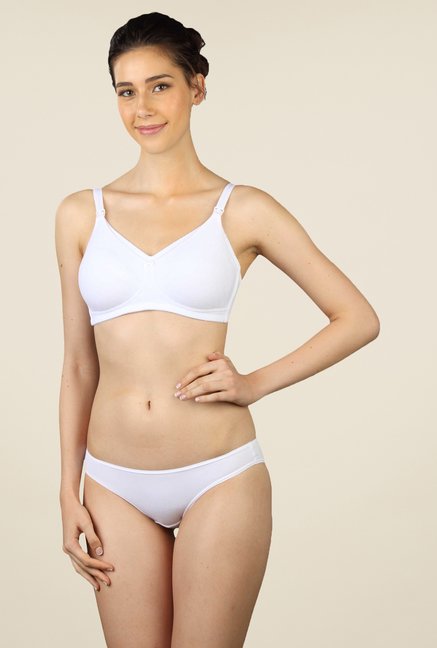 Triumph White Solid Bra Price in India