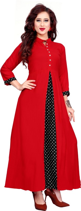 Women Maxi Red Dress Price in India