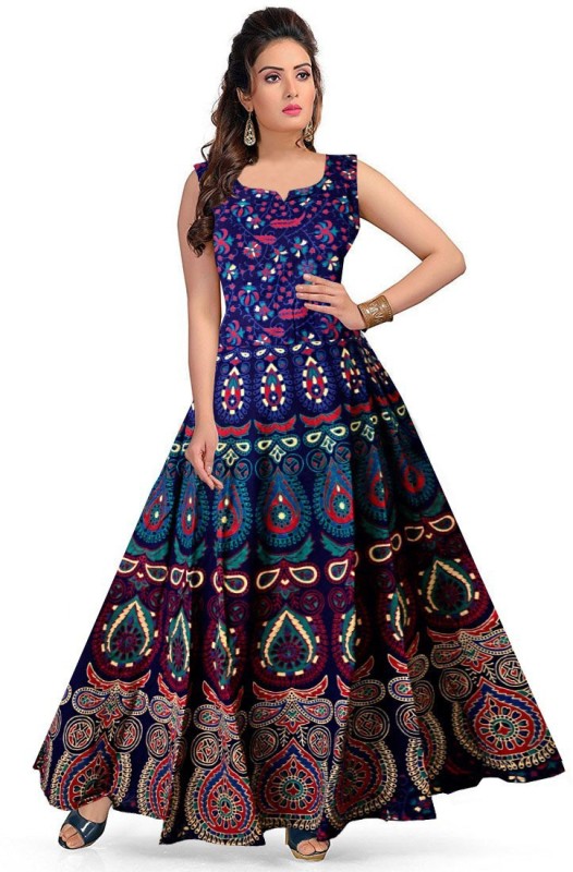 Women Maxi Multicolor Dress Price in India