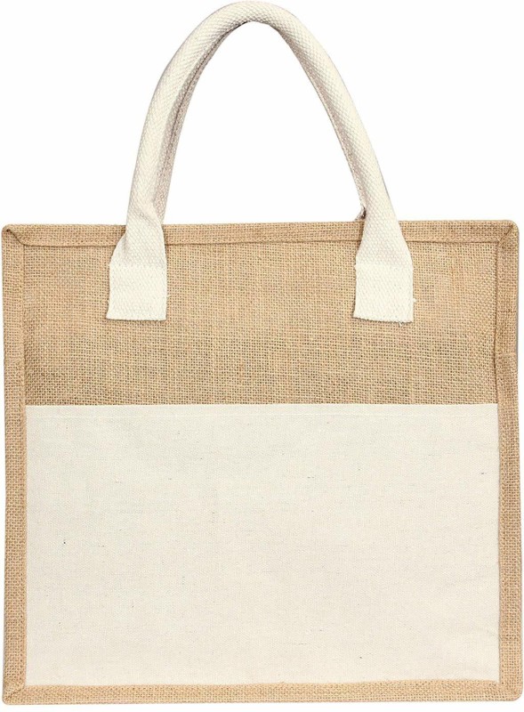 Women White, Brown Tote Price in India