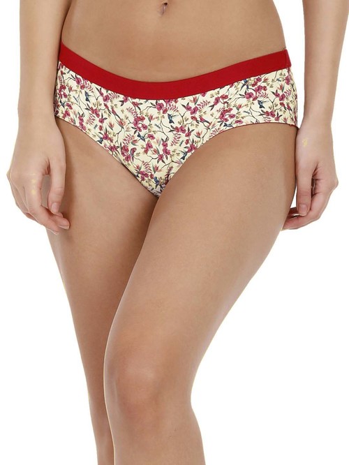 Amante Beige Floral Print Panty Price in India