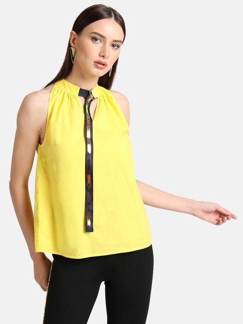 Kazo Yellow Cotton Top Price in India