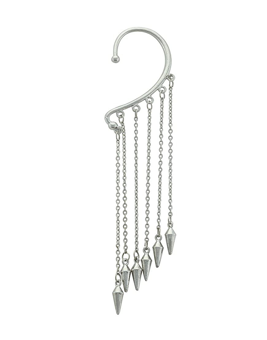 Crunchy Fashion Spike Ear Cuff in Silver Price in India