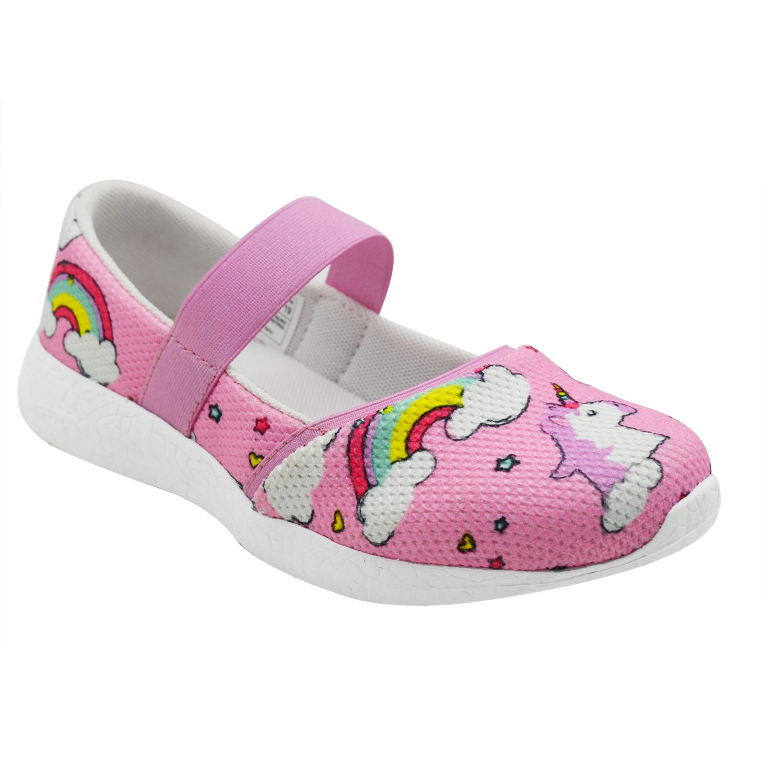 KazarMax Girls Air Cooled Memory Foam Latest Collection,Comfortable Ballet Flat's Unicorn Rainbow Ballerinas/Bellies... Price in India