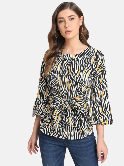 Kazo Multicolor Printed Top Price in India