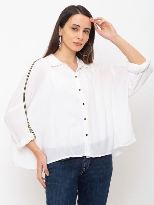 Globus White Regular Fit Shirt Price in India