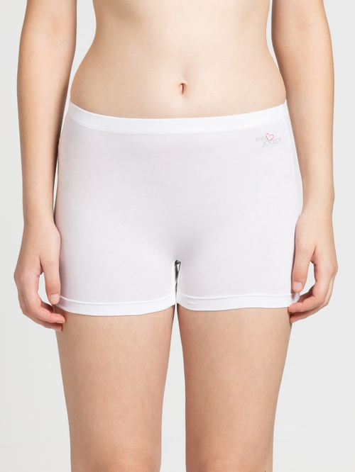 Jockey White Cotton MJ12 Boyshorts Price in India