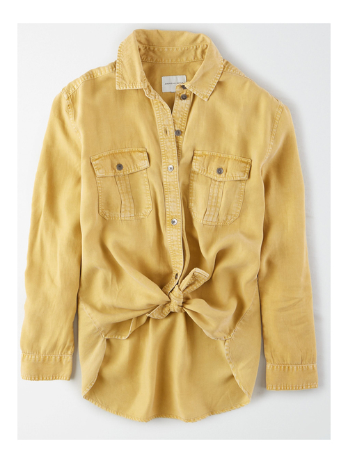 American Eagle Outfitters Yellow Shirt Price in India