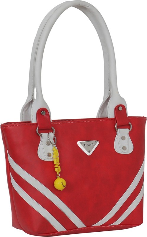 Women Red, White Shoulder Bag Price in India