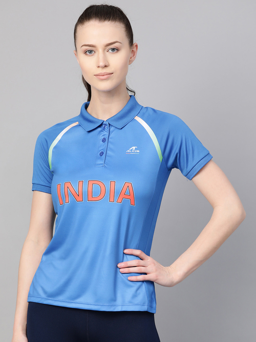 ALCIS Blue Printed T-Shirt Price in India