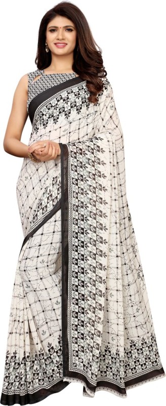 Floral Print Bollywood Georgette Saree Price in India