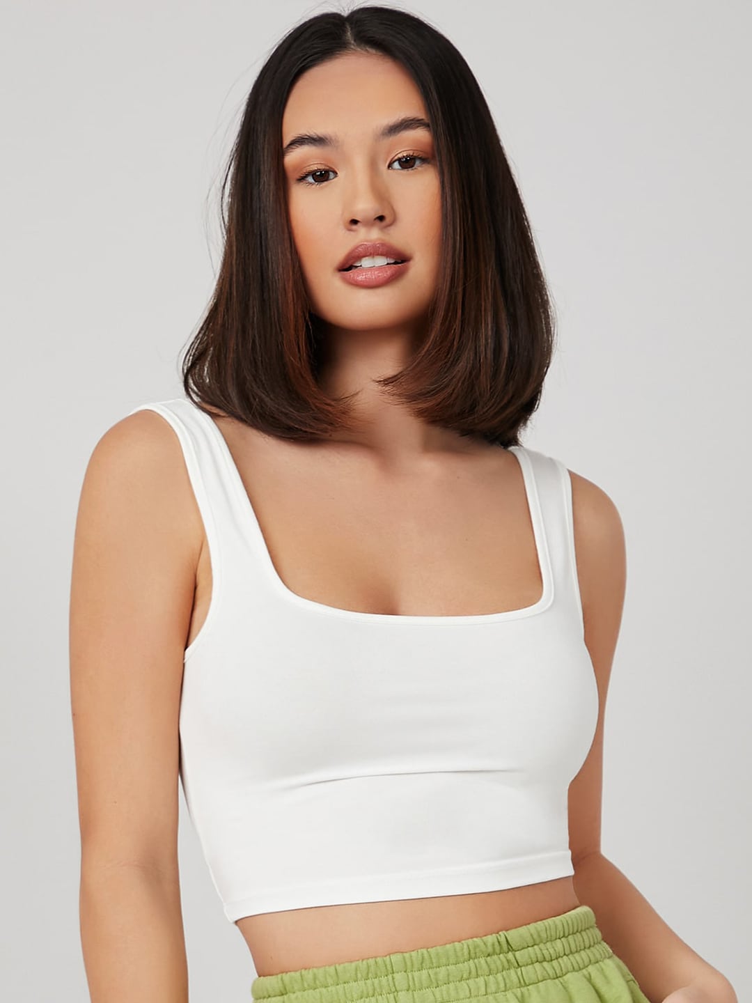 AAHWAN White Bralette Crop Top Price in India