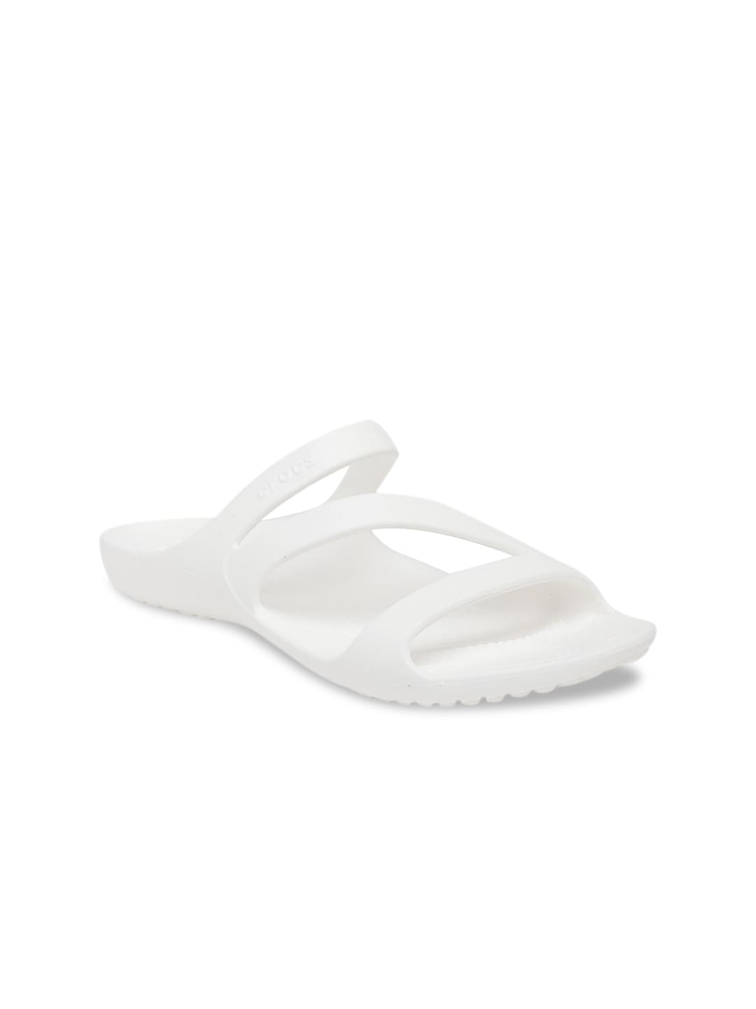 Crocs Kadee  Women White Solid Open Toe Flats Price in India