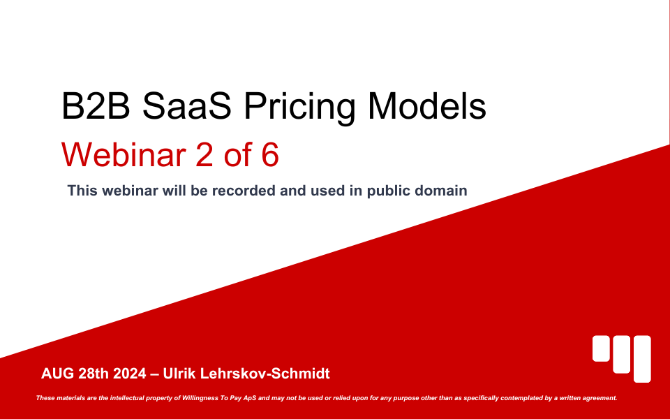 B2B SaaS Pricing Models