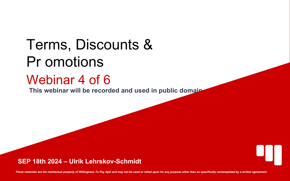 Terms & Conditions + Discounts & Promotions